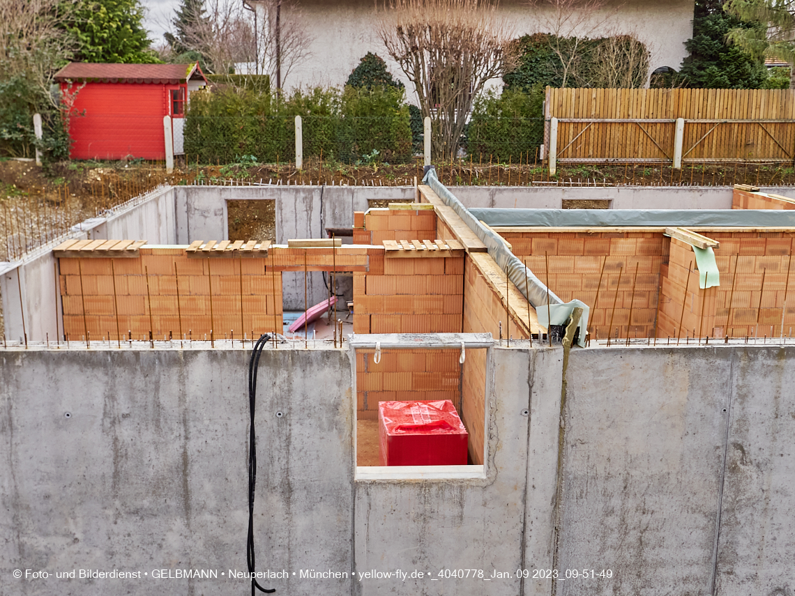 09.01.2023 - Neubau eines Mehrfamilienhause in der Niederalmstraße 16 in Neuperlach-Trudering
